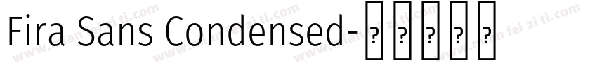 Fira Sans Condensed字体转换